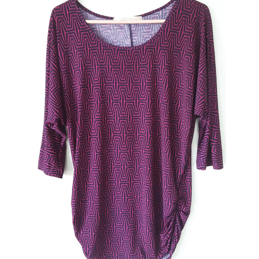 41 Hawthorn Berneen Dolman Purple Navy Top Medium